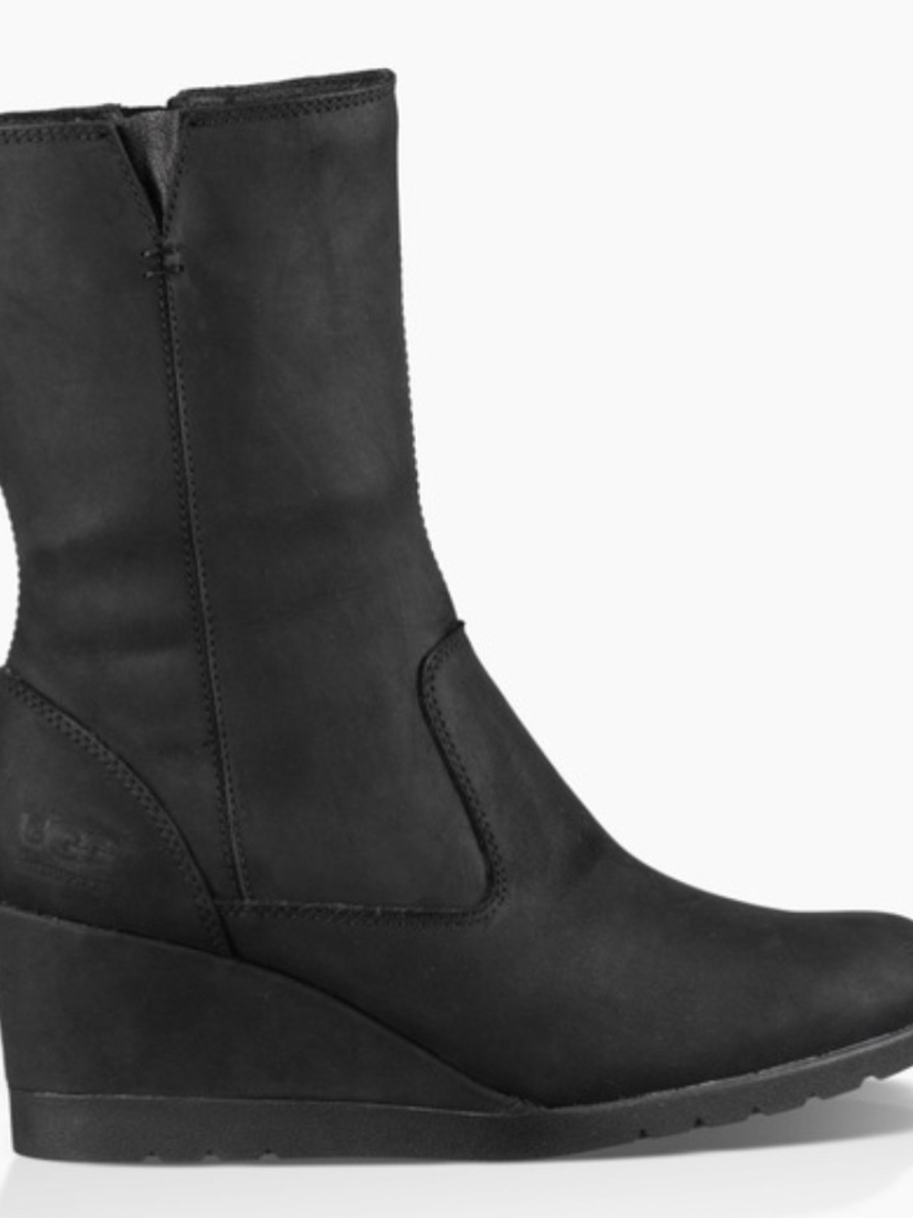 UGG Joely Waterproof Leather Wool Lined Insulated Wedge Winter Boots Women’s 6.5 - Picture 4 of 9